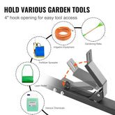 Trimmer Rack 3 Place Weed Eater Holder Trailer Rack with Zinc Alloy Password Lock Wall Mounted or Enclosed Trailer Landscape Pair